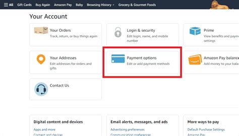 Remove linked credit card from Account and Payment Protection.